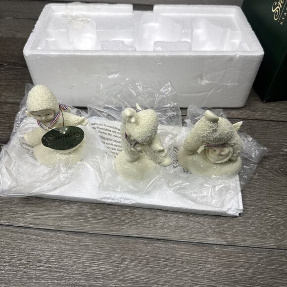 SnowBabies "Tumbling Trio" Starlight Games New in Box - Picture 8 of 8